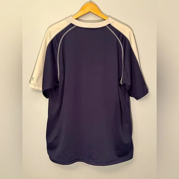 Vintage MLB Cleveland Indians Baseball Fleece V Neck Heavyweight Tee XL - Picture 3 of 4